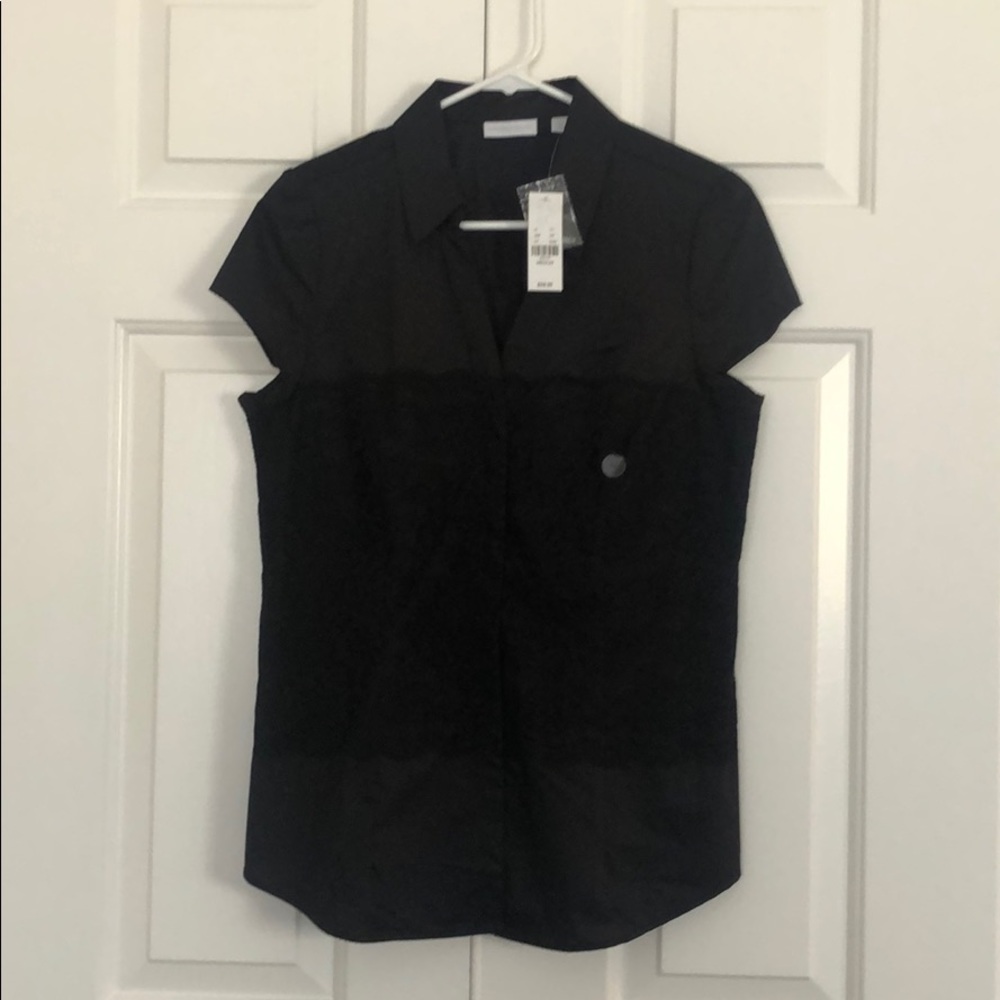 Black sleeveless top